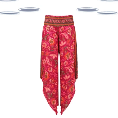 Pantalones de playa boho calce relajado para mujer Ex Joe Browns en mezcla rosa Foto 1 de 4