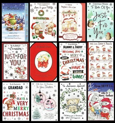 Christmas Card Friends Relation Various Titles GREAT SELECTION TO CHOOSE FROM cu - Image 1 of 2