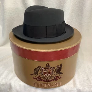 Vintage 1960er JOHN B STETSON Co The Sovereign Stetson Fedora Fahrerhut & Box - Bild 1 von 14