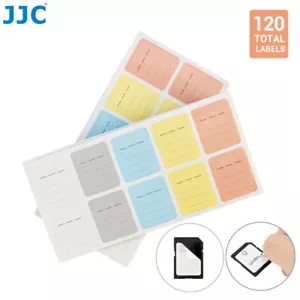 JJC 120 Pieces Removable Memory Card Sticker Label fits SD XQD CFexpress Type B - Picture 1 of 12