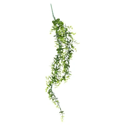 Artificial Hanging Fake Fern Plastic Plants Trailing Foliage Flowers Leaf Decee - Image 1 of 4