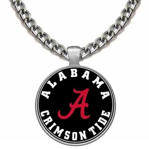 Special Alabama Crimson Tide Mens 24" Stainless Steel Chain Pendant Necklace D5 - Picture 1 of 6