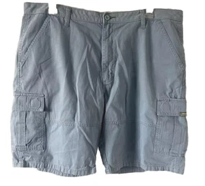Wrangler Cargo Shorts Men's Size 40 Reg Blue Cotton Canvas Outdoor Hiking Trail - Picture 1 of 8