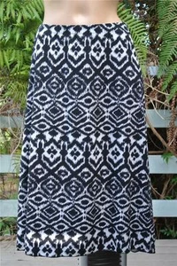 AUTOGRAPH Stretch Geometric Print B & W Skirt Size 16 NEW rrp $69.99 Comfy Waist - Picture 1 of 1
