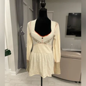 Vestido Suéter Algodón Free People S - Imagen 1 de 6