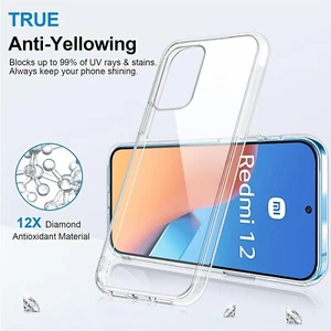 Pour XiaoMi RedMi 12 4G/5G Coque arrière ultra gel silicone TRANSPARENT - Photo 1 sur 2