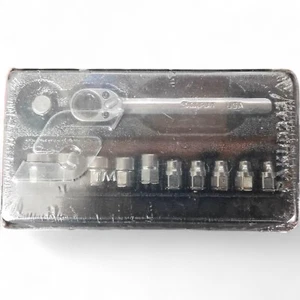 Snap-on 1/4" Low Profile Ratchet Metric Socket Set 112RTSM 5-13mm Complete - Picture 1 of 3