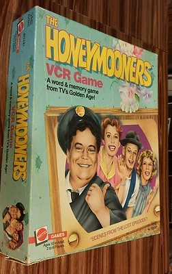The Honeymooners VCR VHS Game 1986 Mattel Jackie Gleason Art Carney Classic TV - Image 1 of 4