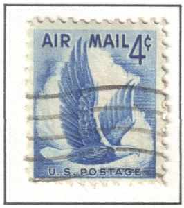 US 1954 Air Mail Stamp, Eagle in Flight, Scott C48, Used - Picture 1 of 1