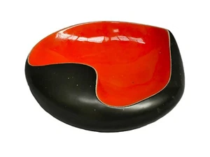 Schale leer Tasche Herz rot Vintage 50 60er Keramik Mid century - Bild 1 von 6