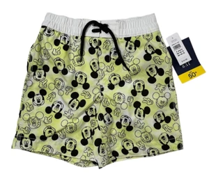 NWT Baby Gap Disney Boys Mickey Mouse Swim Trunks Swimsuit Shorts Sz 4 Toddler - Picture 1 of 8
