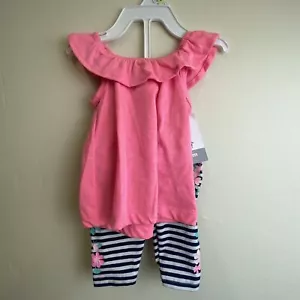 Carter's Baby Girl Top Legging Pant Set Outfit Size 3 Months New With Tags - Picture 1 of 6