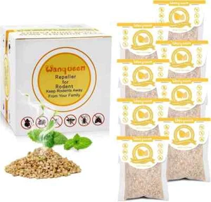 8 Pack Natural Mouse Repellent Pouches Peppermint Oil to Repel Mice and Rats, Mo - Picture 1 of 4