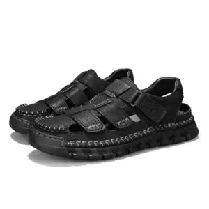 Mocassini scarpe scavate tempo libero spiaggia pelle mocassini uomo sandali estivi - Foto 1 di 22