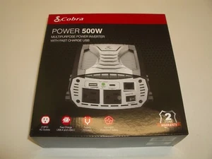 Casa rodante COBRA CPI500W 500W CONT 1000W PEAK 12VDC COCHE BARCO BATERÍA INVERSOR DE POTENCIA DE AIRE ACONDICIONADO - Imagen 1 de 7