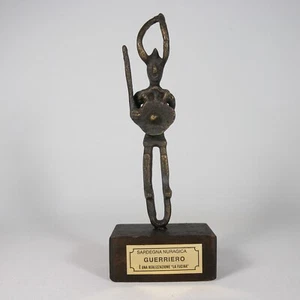 U616 SCULTURA NURAGICA BRONZETTO SARDO NURAGICO LA NUOVA FUCINA IL GUERRIERO - Imagen 1 de 9