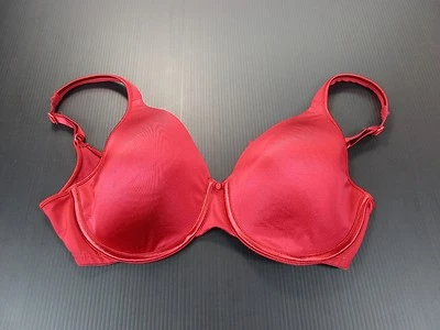 *SIN MARCA* SUJETADOR MUJER TALLA 36DD ROJO CON AROS DEMIS CIERRE TRASERO  Foto 1 de 4