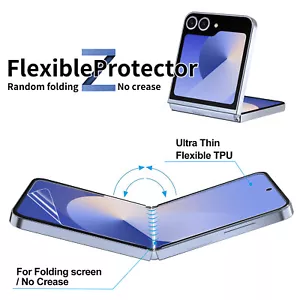 For Samsung Galaxy Z Flip 6/5/4 Hydrogel Screen Protector/Camera Lens Protector - Picture 1 of 53