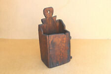 Old Antique Primitive Wooden Wall Shelf Rack Box for Cutlery Chest Rustic 1800's