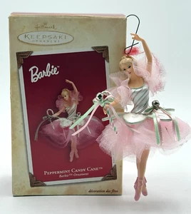 Hallmark Keepsake Peppermint Candy Cane Barbie Ornament 2004 - Picture 1 of 10