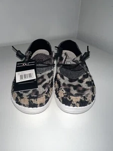 Hey Dude Wendy Patchwork Women Size 5 Shoes Java Cheetah Print Loafers S048 - Picture 1 of 6