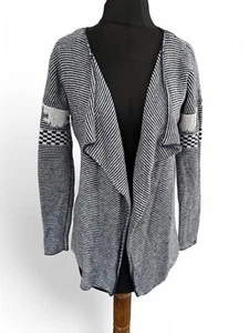 Tommy Hilfiger Open Front knit Cardigan Women's Size XS 6 Waterfall Collar Wool - Picture 1 of 18