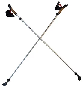 LEKI Nordic Walker Platinium Limited Edition Carbon Series 125cm Silver - Picture 1 of 4