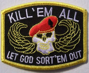 KILL'EM ALL - LET GOD SORT 'EM OUT PATCH - MILITARY PATCH - Picture 1 of 1