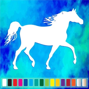 HORSE Silhouette cut vinyl decal #7 car window sticker Horse Riding, Horse Girl - Imagen 1 de 2