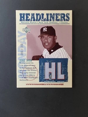 2004 Upper Deck - Headliners Jerseys Мариано Ривера #HL-MA Синий /100 (MEM) - Изображение 1 из 2