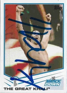THE GREAT KHALI - Wrestler - WWE - Autogramm Sammelkarte - Bild 1 von 1