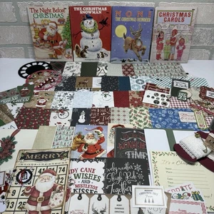 Weihnachten Junk Journal Ephemera Kit Junior Elfe Bücher Papier Mischtechnik Kunst - Bild 1 von 23