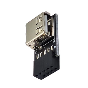 USB 2.0 9Pin Interface Front Panel Header Adapter USB2.0 Extender Card Converter - Afbeelding 1 van 18