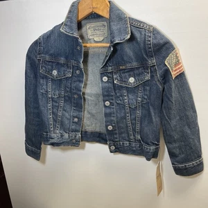 Chaqueta Polo Country Ralph Lauren De Colección Nueva con Etiquetas Niños Envejecidos Difícil de Encontrar Raro Denim Jean - Imagen 1 de 8