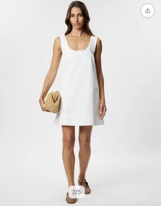 The Fated Nella Mini Dress - White - 60’s Retro Vintage Style - Size 14 - BNOWT - Picture 1 of 5