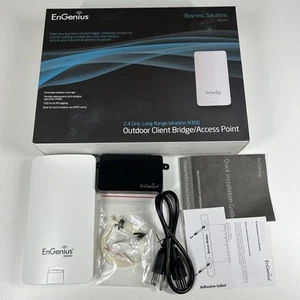 NEW EnGenius ENS202 Wireless N300 Long Range Outdoor Client Bridge Access Point - Photo 1/15
