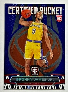 Cubo azul Bronny James Jr 2024-25 totalmente certificado #'d/49 Los Angeles Lakers - Imagen 1 de 3