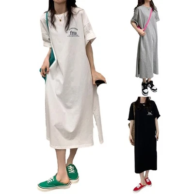 Bequem Frauenkleid Frauenrock Frauen Gedruckt Kleidungskleid Mit Kurzem Ärmel - Bild 1 von 4