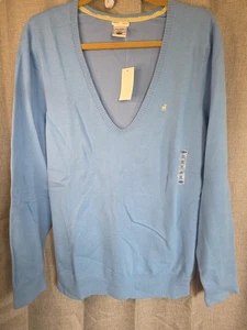 Old Navy Lt Blue Vneck Long Sleeve Shirt Women's Sz XXL - Picture 1 of 7