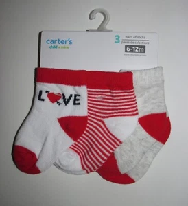 Infants CUTE Socks (3 PAIR SET) Size 6-12 Months - BRAND NEW W TAGS - Picture 1 of 3