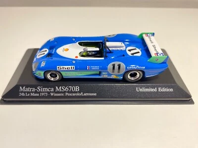 MATRA SIMCA MS670B - LE MANS WINNER 1973 - PESCAROLO-LAROUSSE MINICHAMPS - 1/43 - Immagine 1 di 4