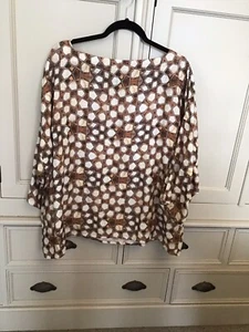 LA BOTTEGA DI BRUNELLA Italy Linen Oversized Tunic Top OS - Picture 1 of 2