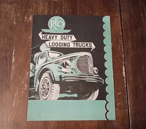 1940 1941 REO Heavy Duty Logging Trucks Truck Dealer Sales Brochure Foldout - Picture 1 of 7