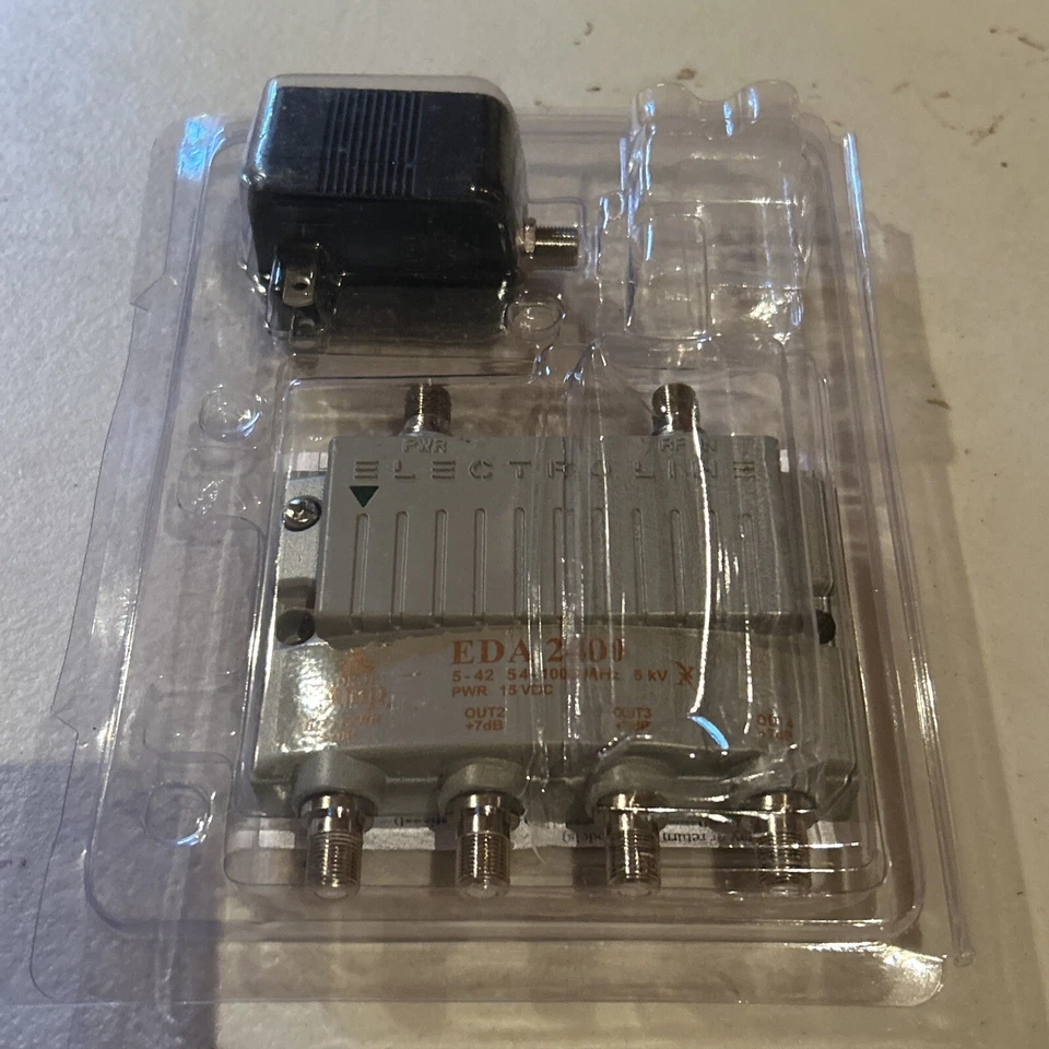 Electroline EDA 2400 4-port RF/CATV Distribution Amplifier - Image 1 of 2