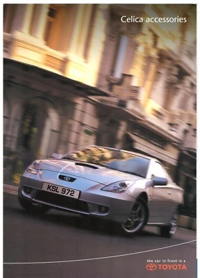 Toyota Celica Accessories 1999-2001 UK Market Foldout Sales Brochure  - Image 1 of 2