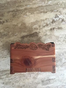 WYTM Cedar Wood You Tell Me Hand-Crafted Trinket Box Laser Cut - Picture 1 of 8