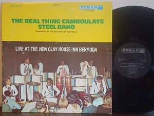 CAMBOULAYS STEEL BAND "Live in Bermuda" RARE EXC 1969 EDMAR STR LP Caribbean - Picture 1 of 4