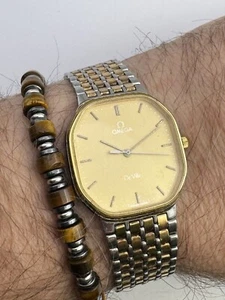 Omega De Ville Watch - 1417 Gold Plated Quartz wristwatch - Picture 1 of 15