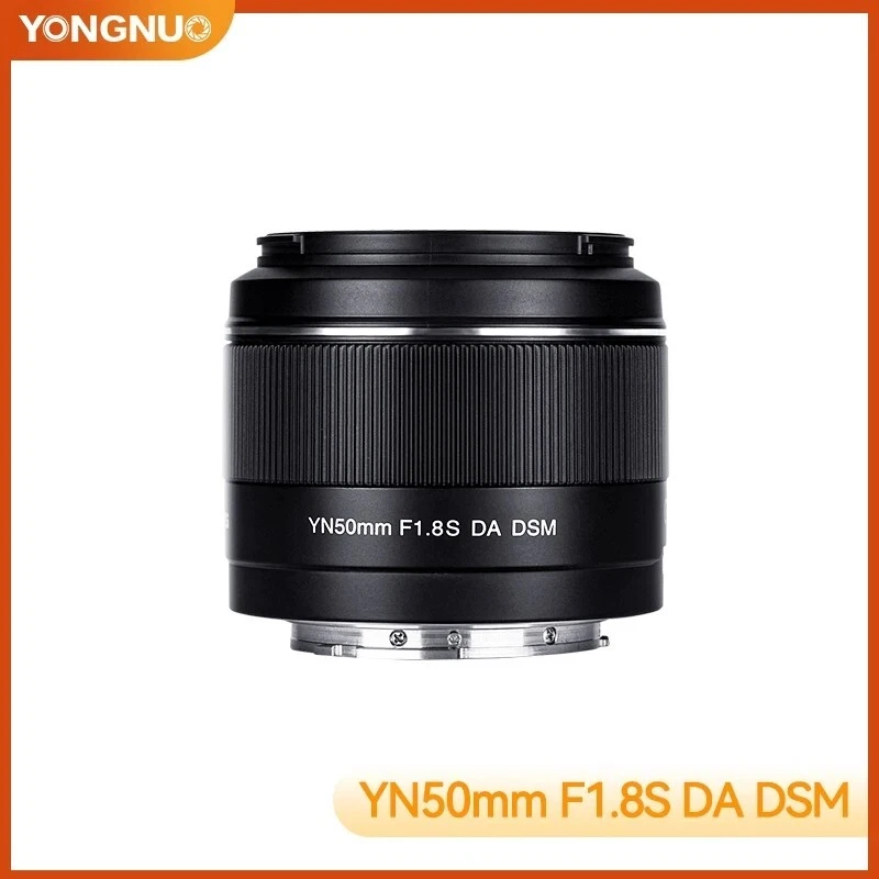 Yongnuo YNLENS YN50MM F1.8S DA DSM APS-C Prime Lens for Sony E-Mount