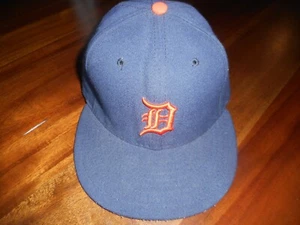 Cappello aderente vintage Detroit Tigers New Era 5950 taglia small 6 3/4 arancione D - Foto 1 di 5